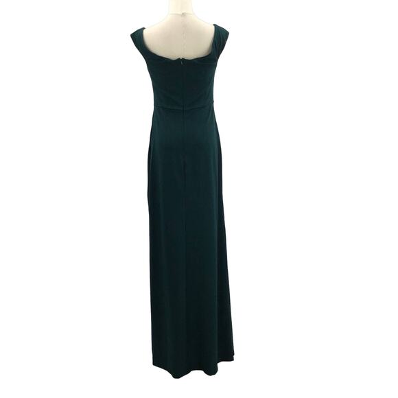 LULU'S M Emerald Behold My Love Off-The-Shoulder Twist-Front Maxi Dress NEW B45 - Picture 4 of 10